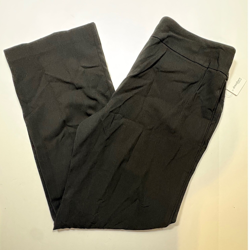 Dressbarn SecretAgent Collection Black Tummy Control Straight Leg Pant SZ 10 NWT - Picture 2 of 7
